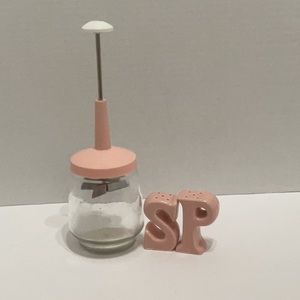 Fun Vintage Pink Chopper and Salt & Pepper Shakers